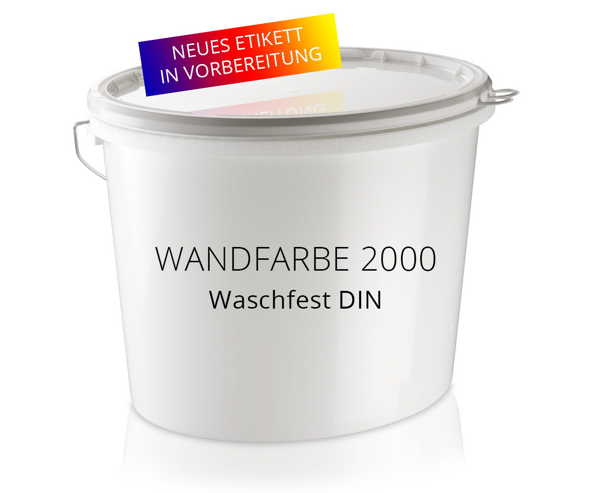 Wandfarbe 2000 waschfest DIN